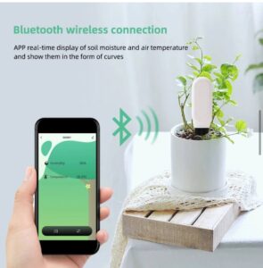 Аналізатор вологості та температури ґрунту бездротовий Bluetooth